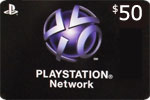 Playstation $50 Network Card