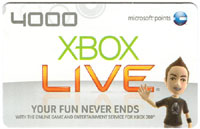 XBOX Live 4000 Points