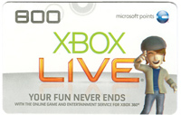 XBOX Live 800 Points